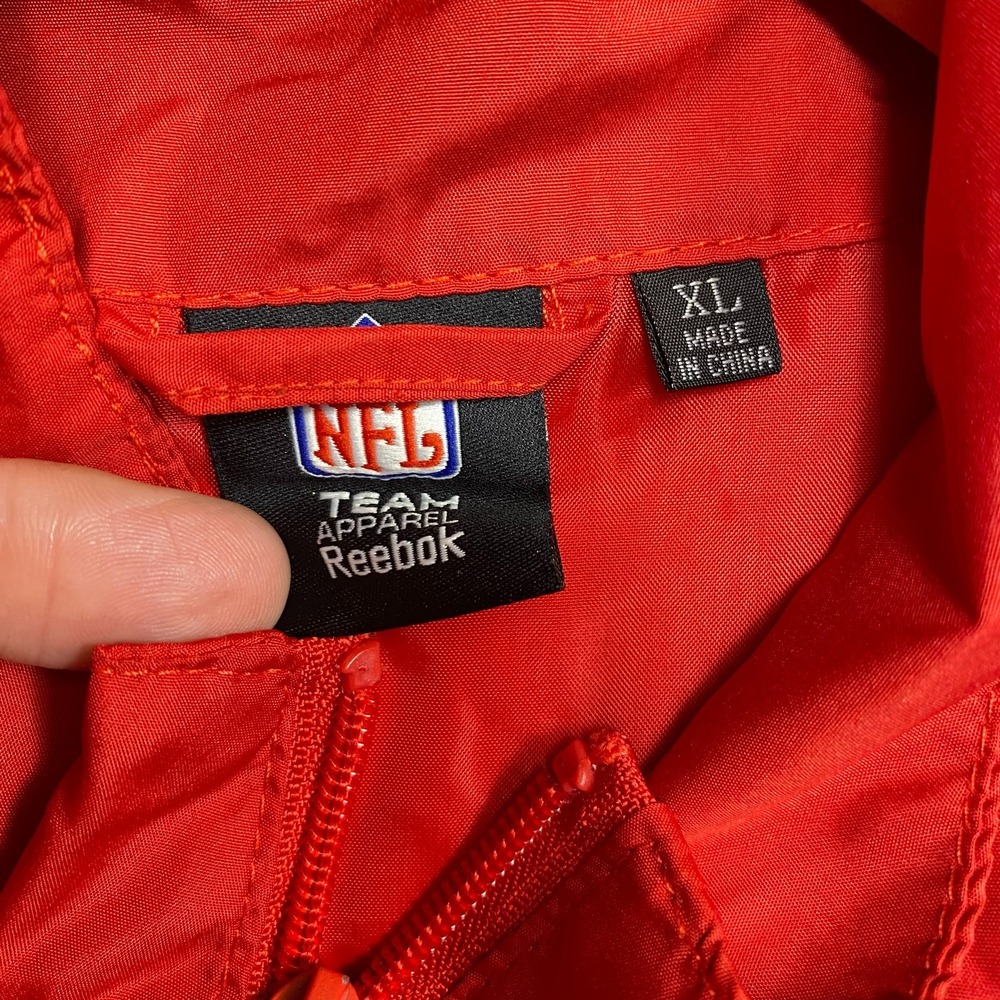 Vintage Reebok NFL Tampa Bay Buccaneers Colorblock SI Windbreaker Mens XL - Picture 2 of 10